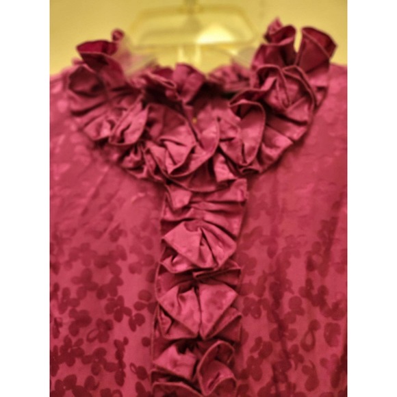 Marc by Marc Jacob lilac print silk top 0 - Picture 2 of 5